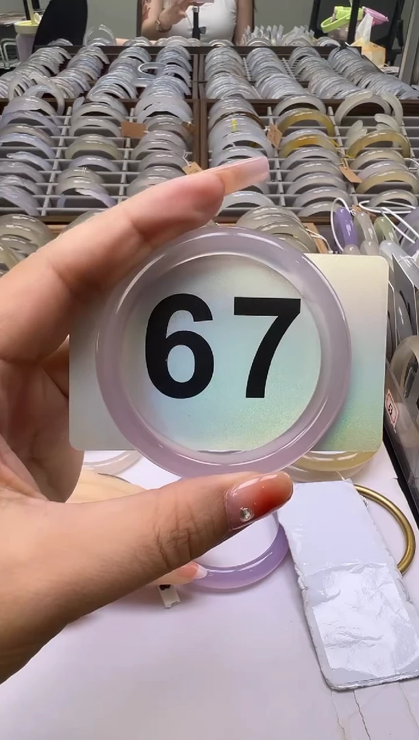 玛瑙/玉髓手镯未镶嵌67天然玛瑙手镯53圈口紫罗兰发一