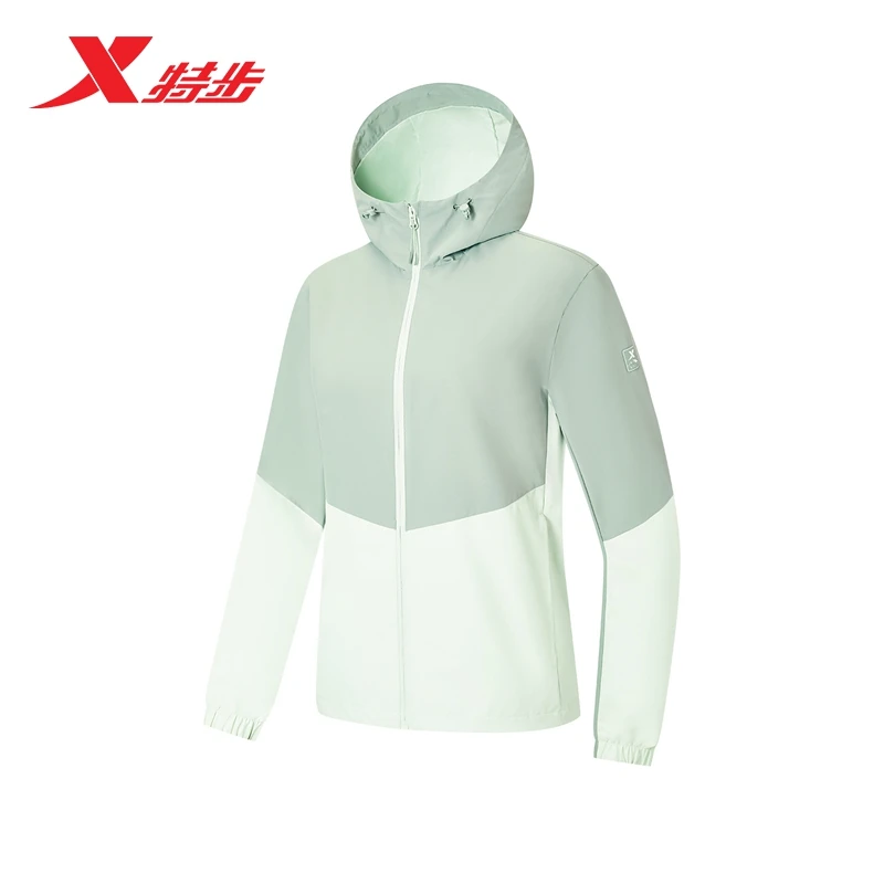 XTEP/特步女款2025新款双层风衣春季运动防泼水外套97512815066