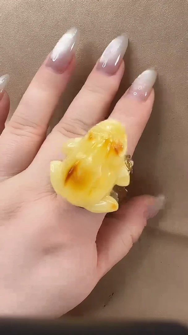 琥珀颈饰未镶嵌戒指