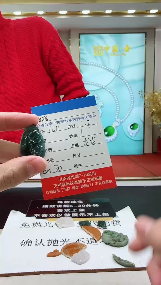 颈饰未镶嵌翡翠LL11翡翠吊坠-多样性发其一