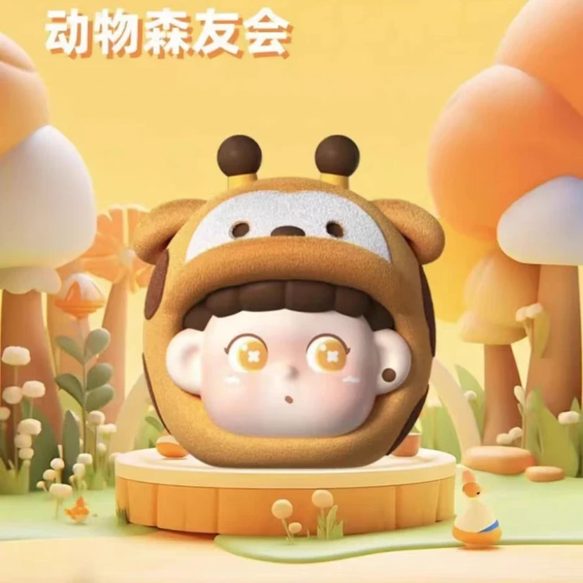 【水水拆盒】眼碌碌动物森友会萌粒潮玩盲盒手办公仔可爱礼物-闹海