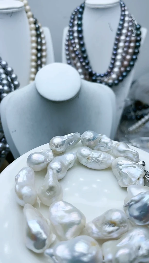 【闪购商品】淡水珍珠颈饰钛钢1