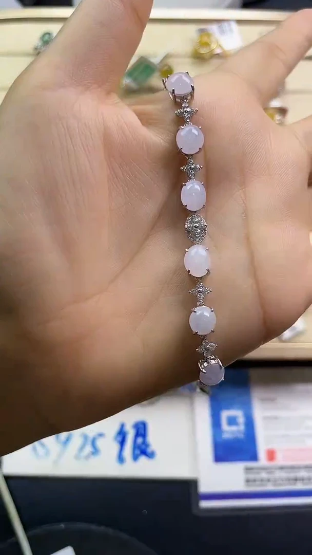 银S925镶嵌戒指翡翠翡翠 蛋面 银S925镶嵌