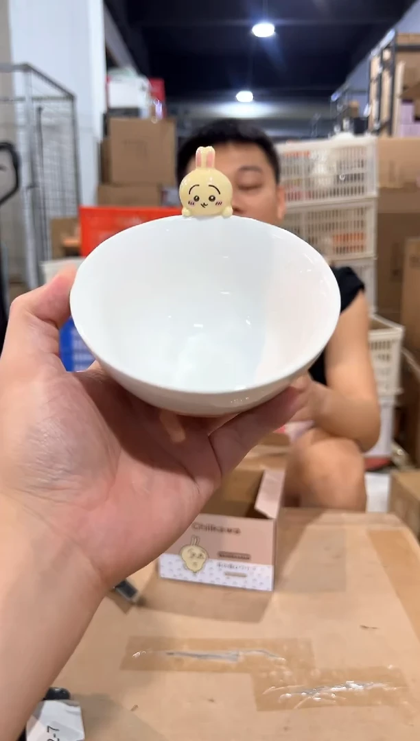 瓷片原盒乌萨奇公仔碗