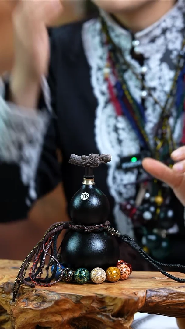 【闪购商品】336—光岳葫天然大漆酒葫芦不含漆珠