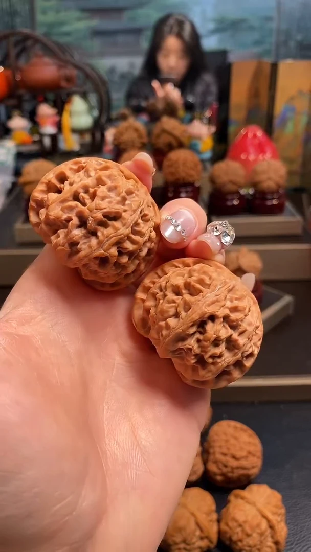 【闪购商品】文玩核桃把件K223苹果园43