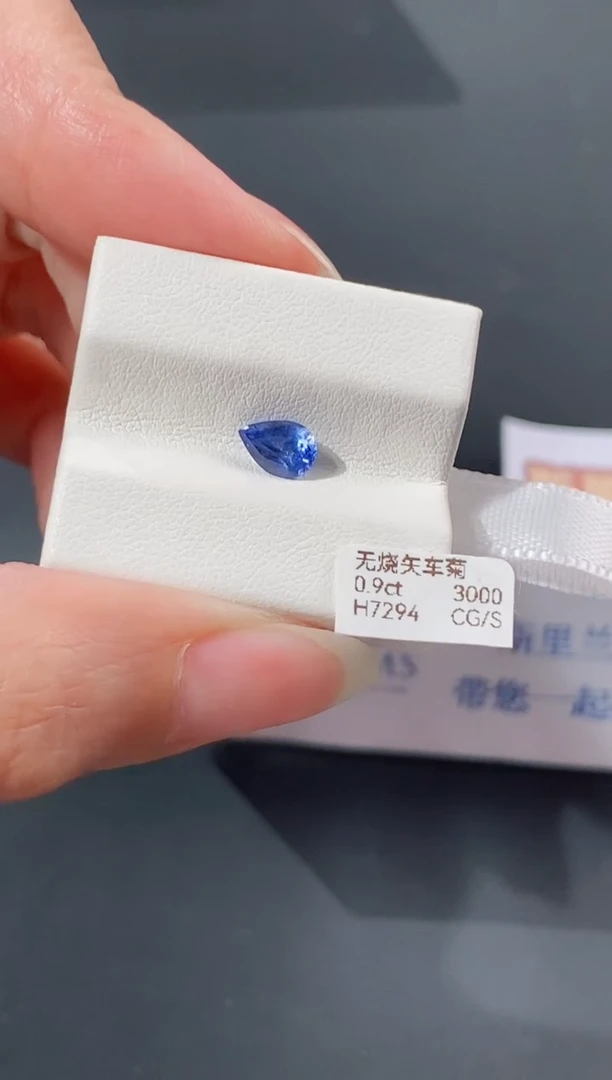 蓝宝石裸石未镶嵌0.9ct H7294 CG/S