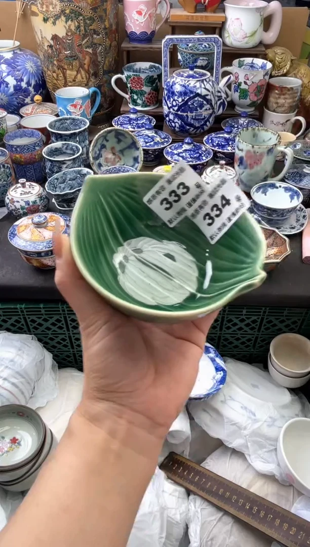 瓷片寒*334号六六工艺品瓷器