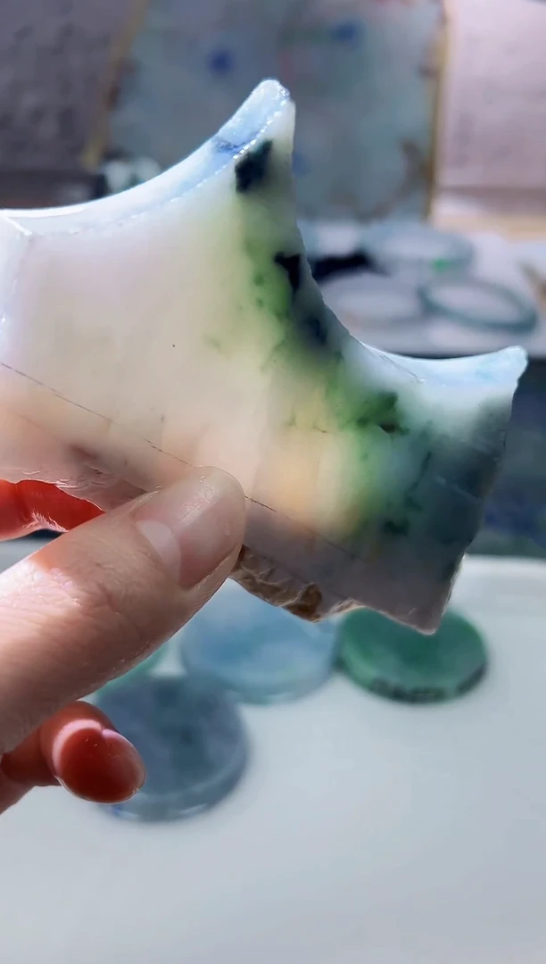 裸石翡翠天然翡翠A货余 南 755