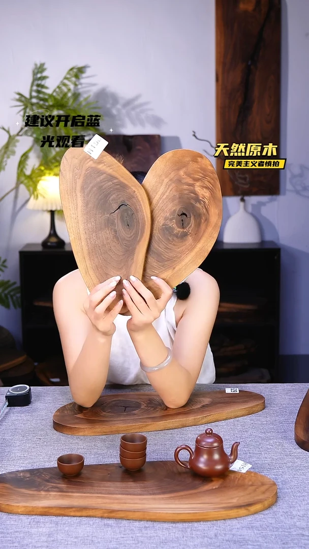 木北美黑胡桃原木.干裂疤结不属于商品质量问题完美主义者慎拍