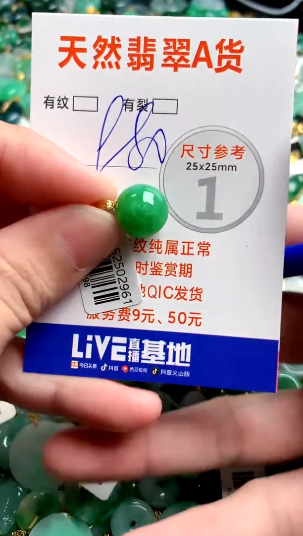 翡翠18K金镶嵌颈饰0799538939