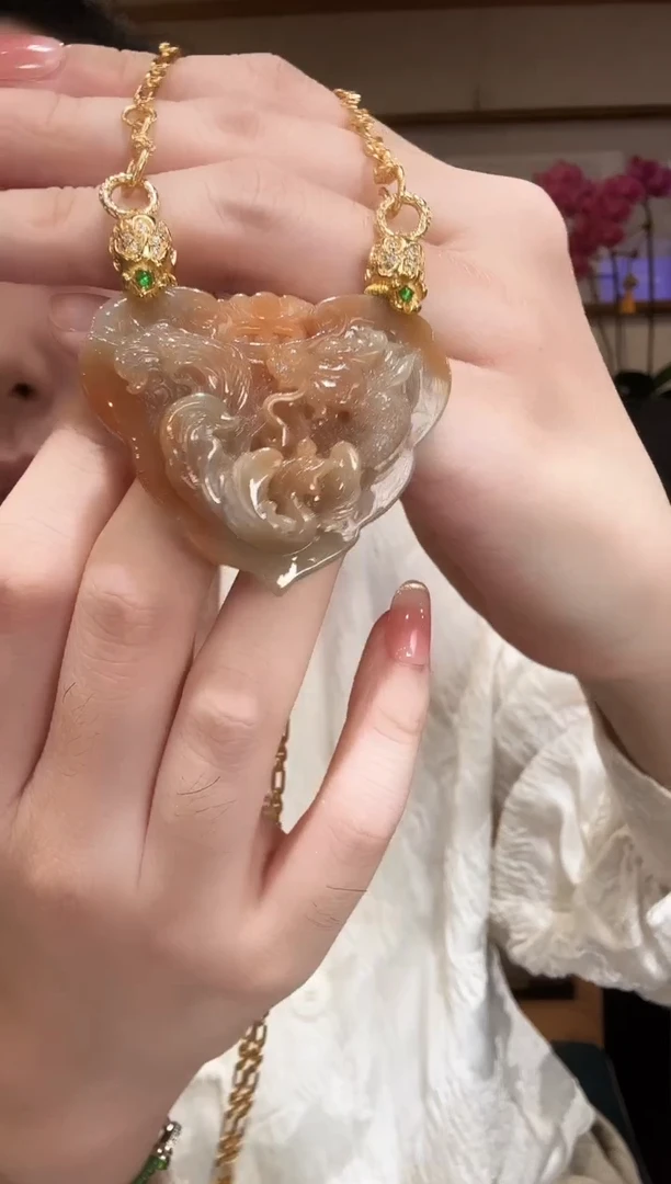 颈饰未镶嵌翡翠国风