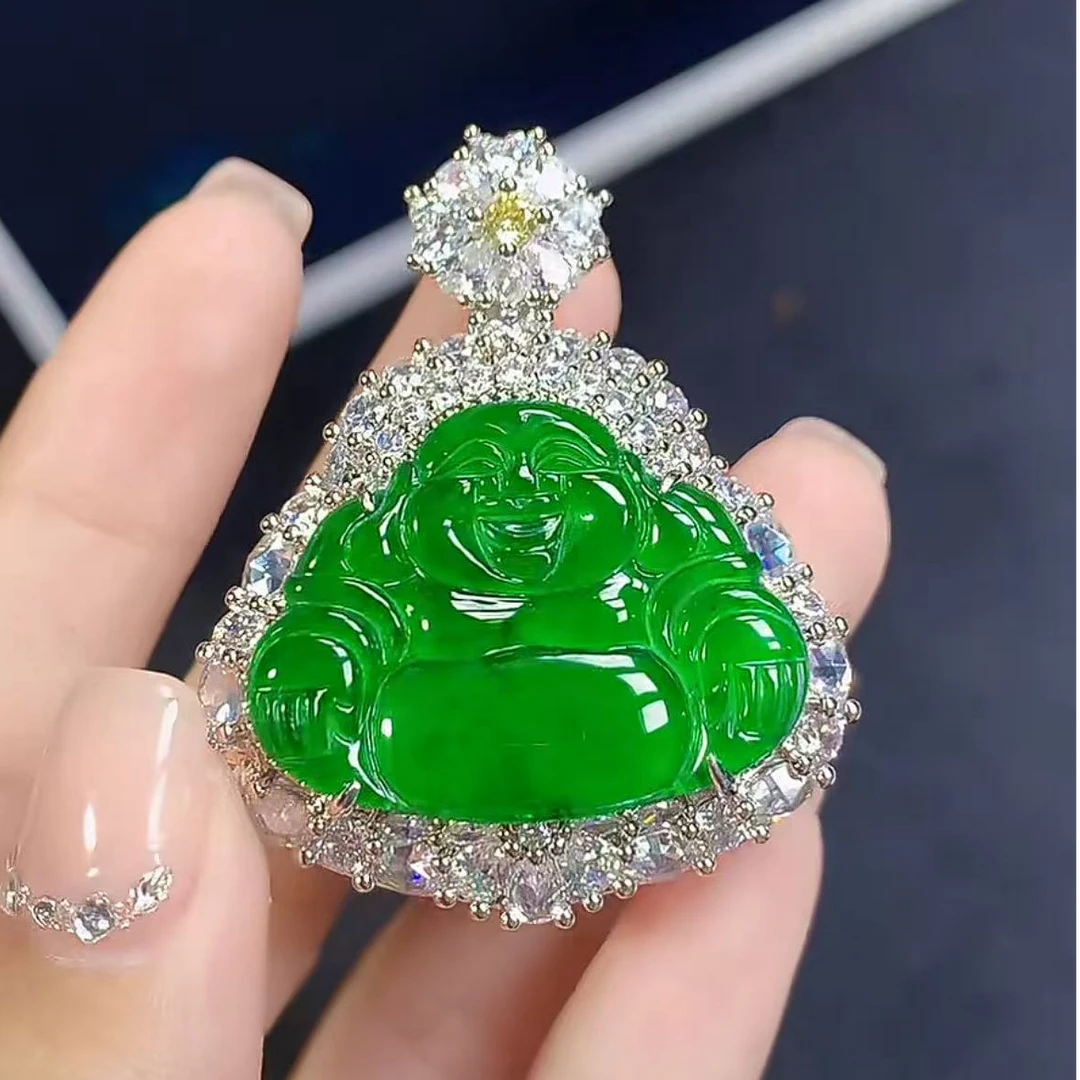 【逍遥】天然A货翡翠佛公吊坠*CXY/776611多样性发/1件