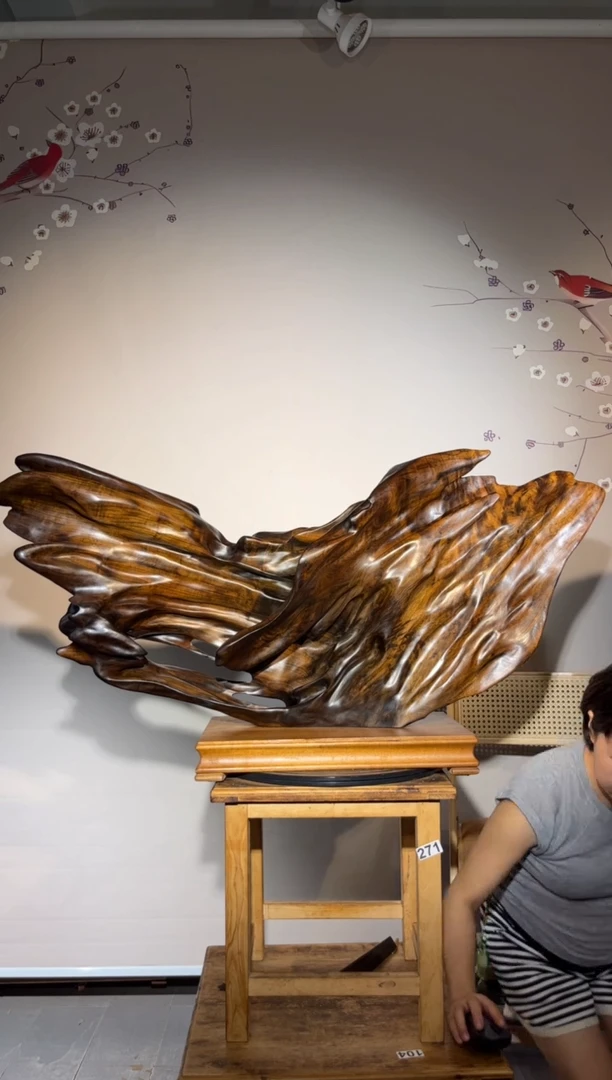 木韩*憨，金丝楠乌木，60*112*31