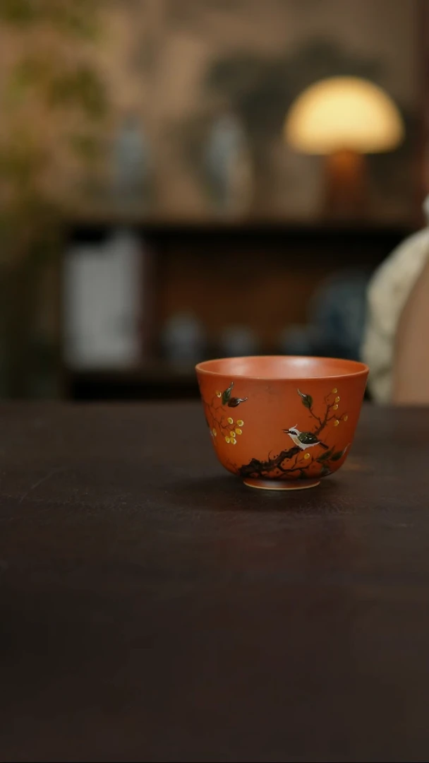 杯景德镇陶瓷杯碗柴烧多人