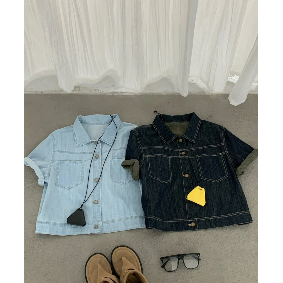 十三行蜜糖社-夏季福秒百搭宽松衬衫上衣#9895