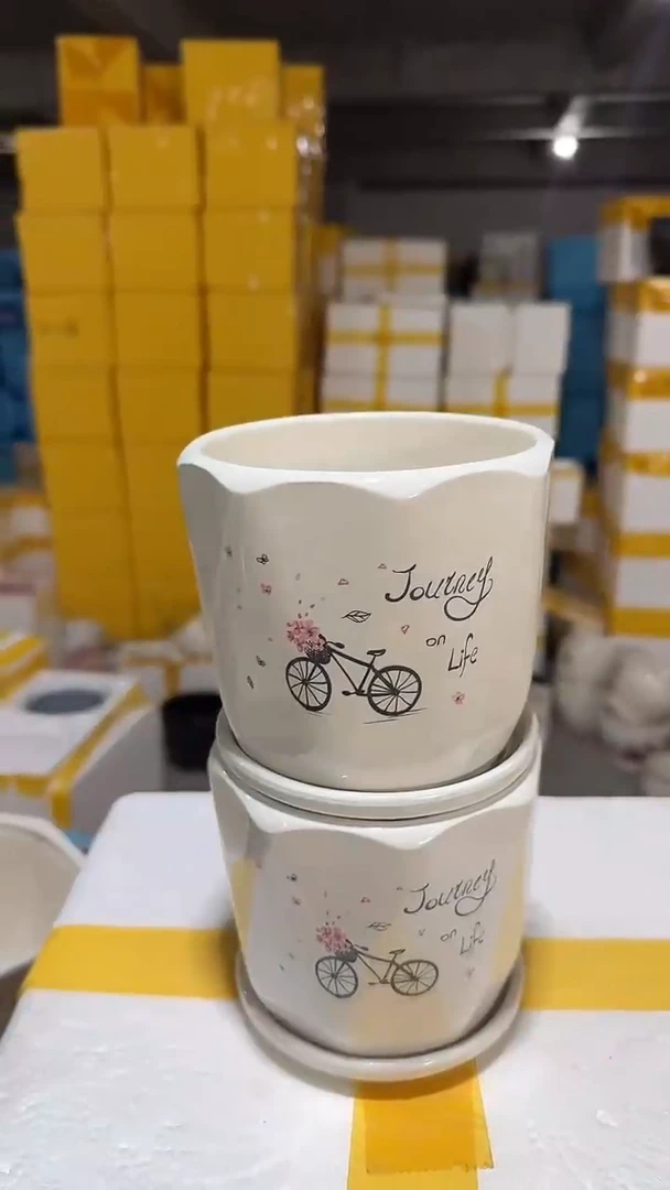 高温陶瓷花盆+279