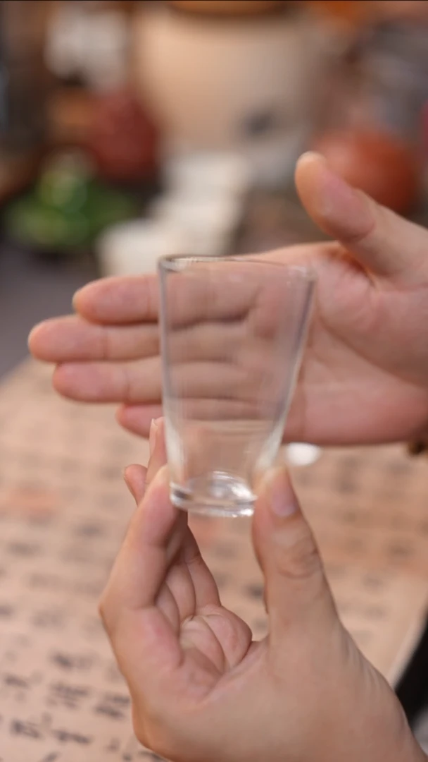 茶具高硼硅竖条纹主人杯