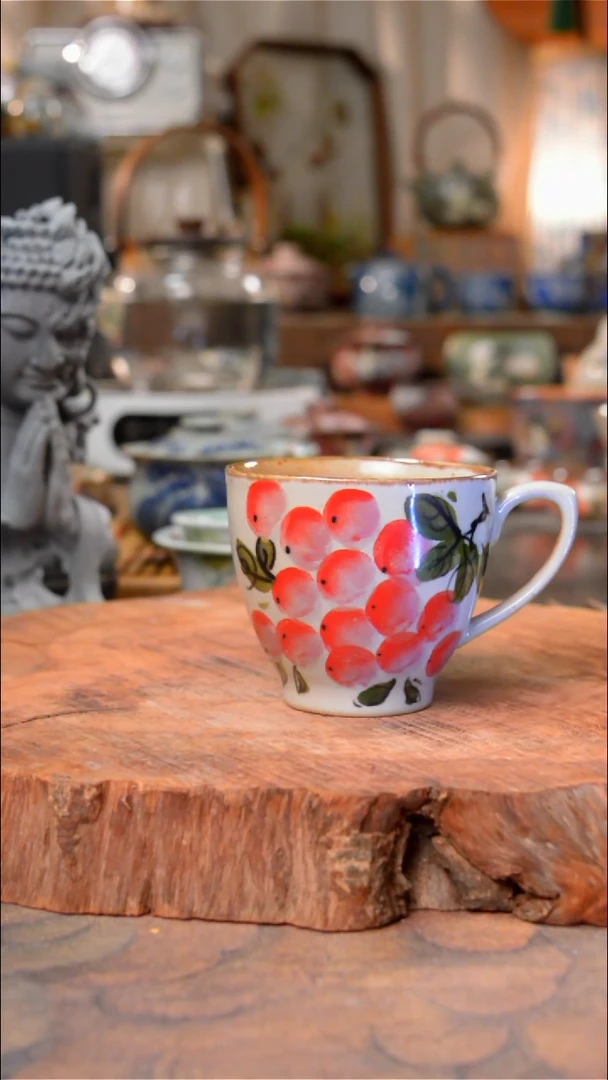 杯葡萄景德镇手工手绘