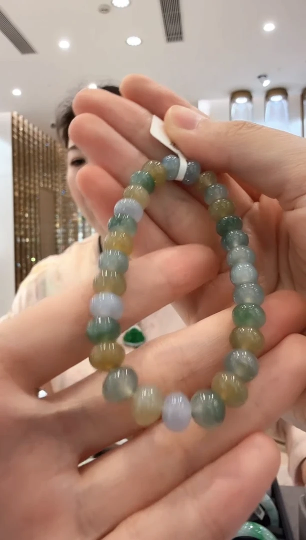 翡翠挂件未镶嵌-25-翡翠手串7+珠