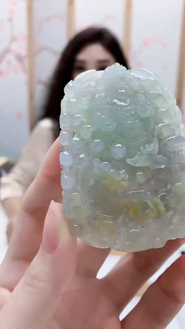 未镶嵌定制翡翠4829ry-毛货挂件58