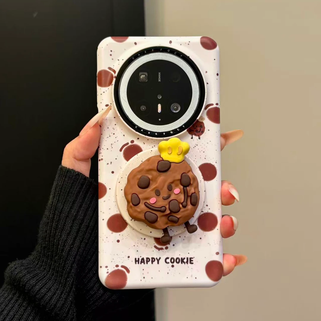 适用华为mate70pro+手机壳m60可爱巧克力饼干菲林磁吸mate60pro女