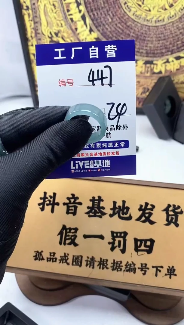 未镶嵌戒圈翡翠447
