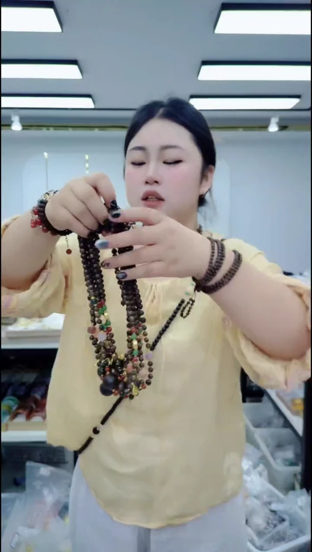 玛瑙/玉髓颈饰合金2817奇楠单珠项链