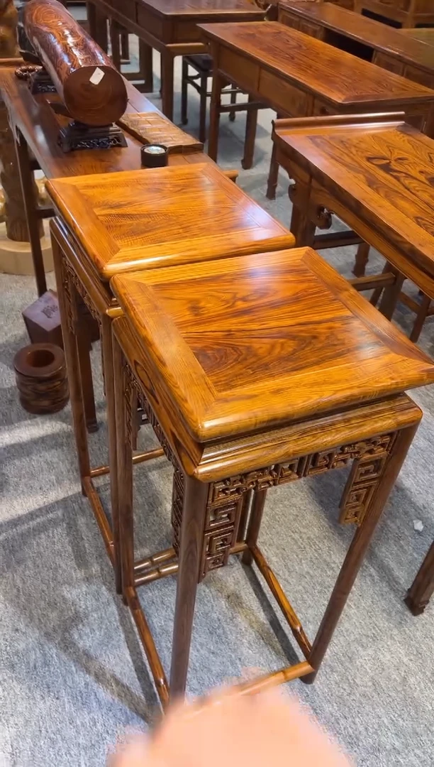 花梨木类花架 红木家居