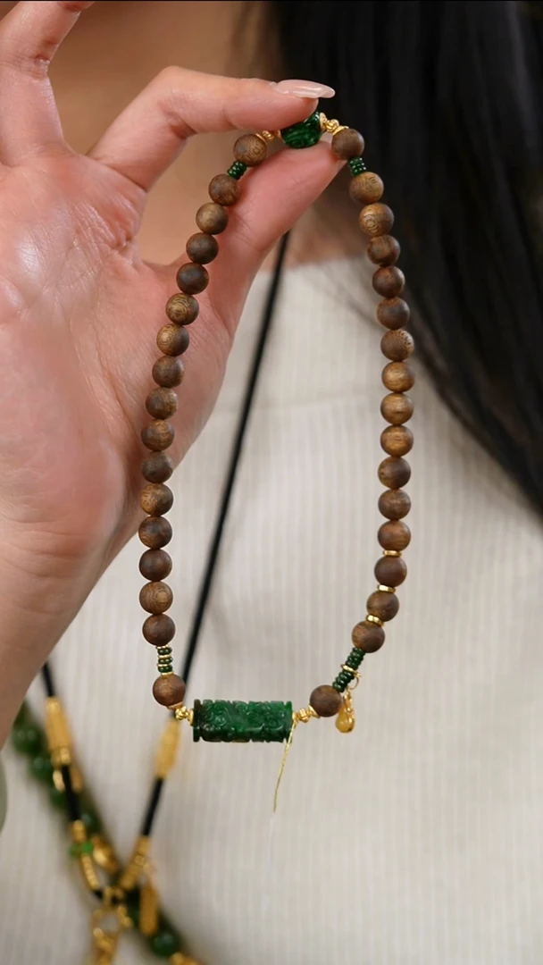 未镶嵌手链翡翠双圈手串3