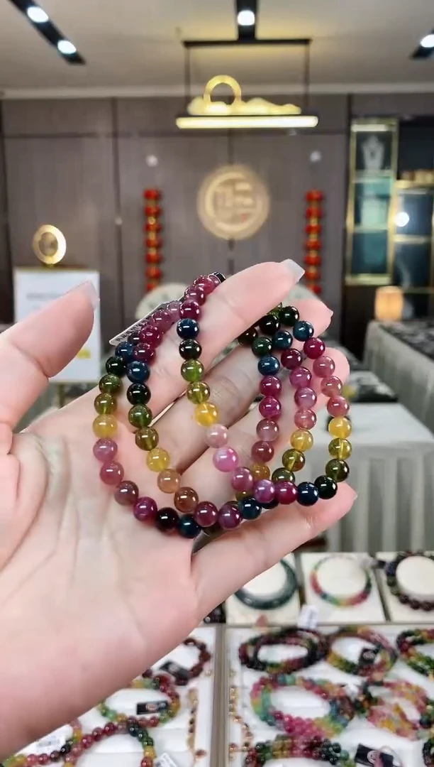 【闪购商品】碧玺单圈手串6mm+未镶嵌（多样性发一条）hon