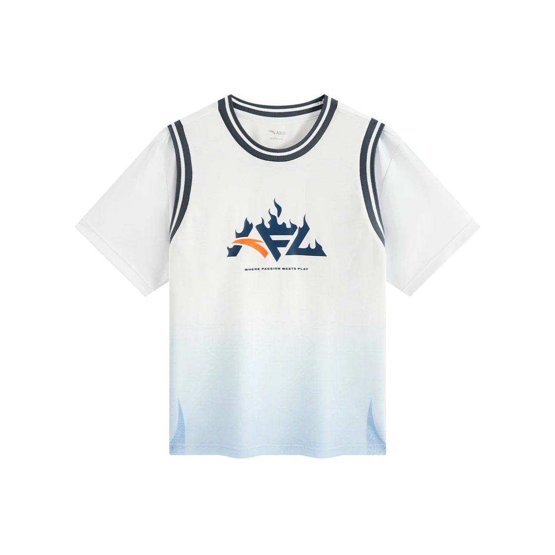 【篮球】安踏儿童男大童篮球系列秋季款短袖/352531101