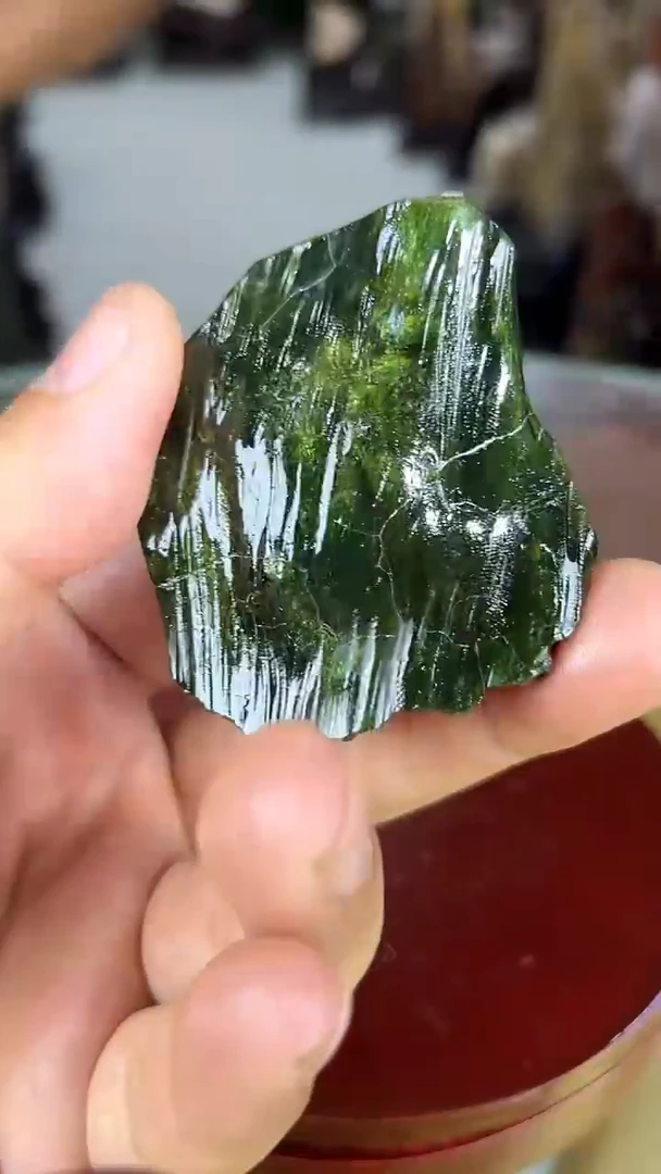 未镶嵌珠宝奇石硅化玉缅甸天然树化玉手把件