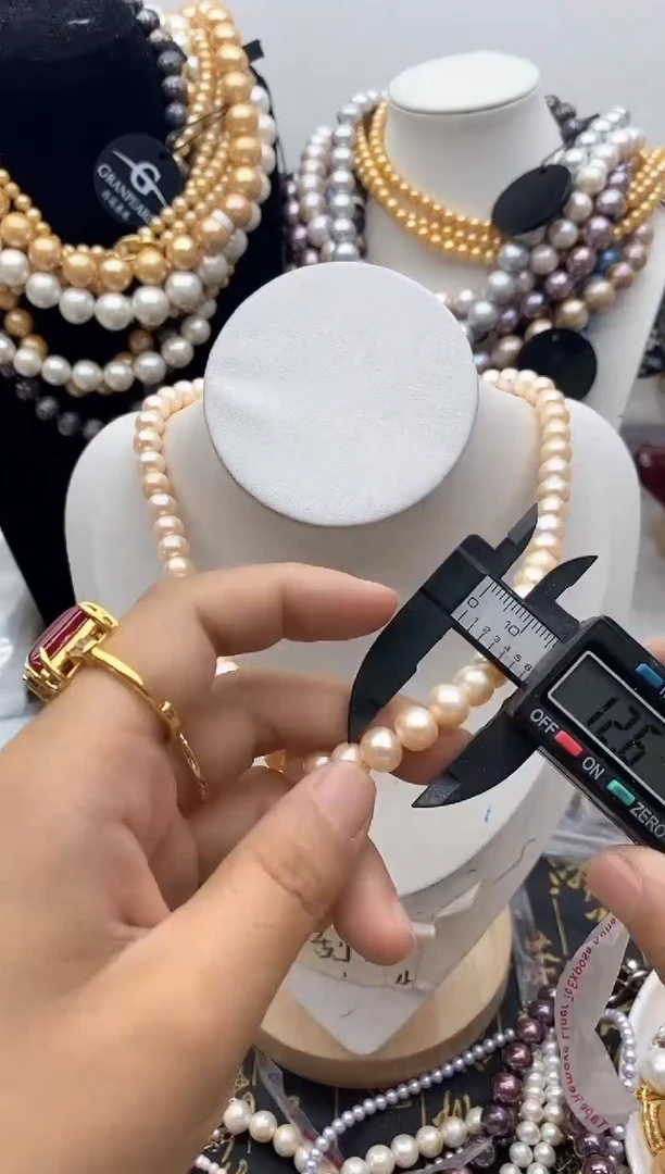 淡水珍珠钛钢颈饰116