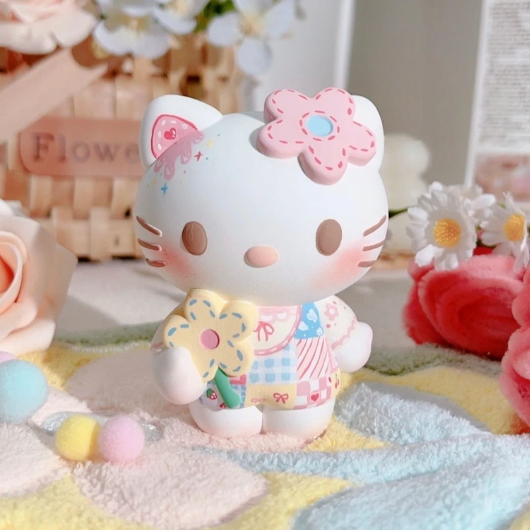 小花Kitty大号石膏娃娃涂色摆件玩具涂鸦彩绘手工创意diy