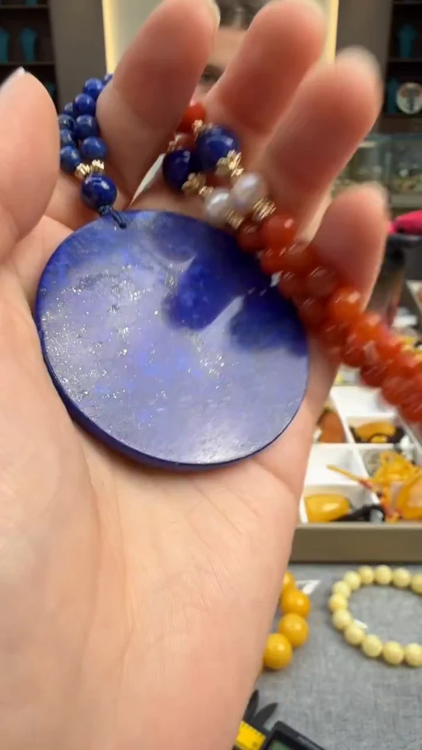 未镶嵌青金石颈饰假一罚三秒拍号234