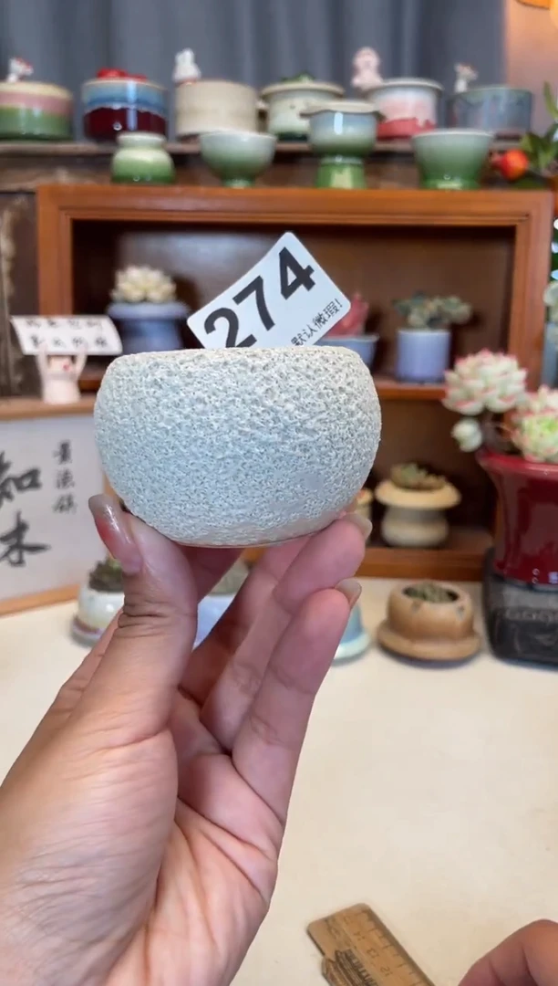 瓷片274知木小芳花盆