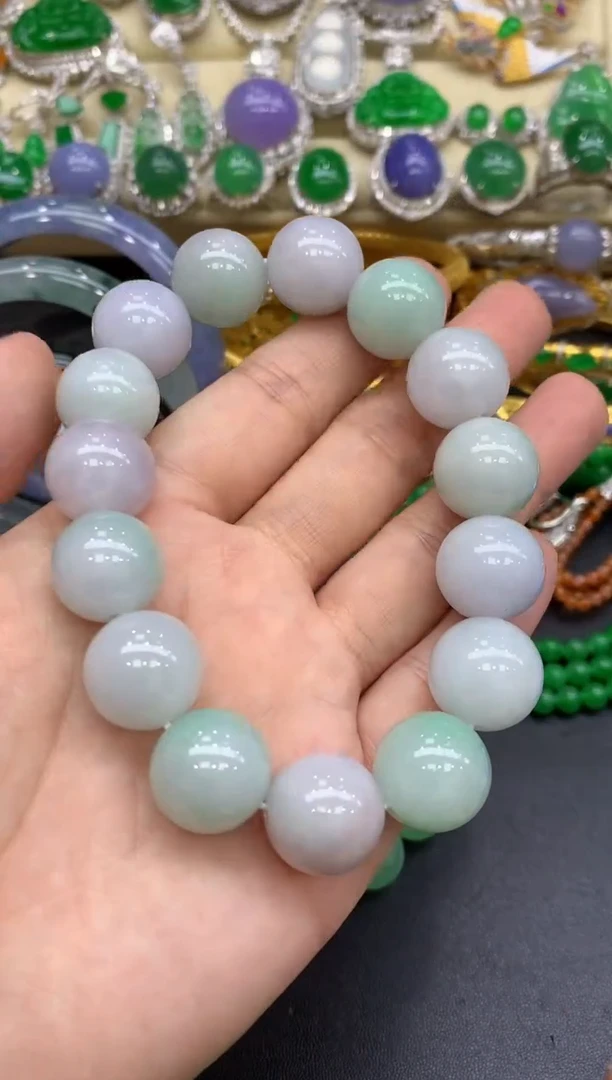 未镶嵌手串翡翠154-中国好珍宝