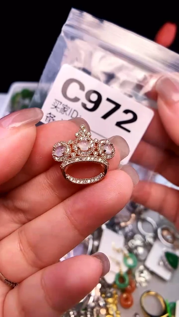 吊坠(不含链)银S925镶嵌翡翠1