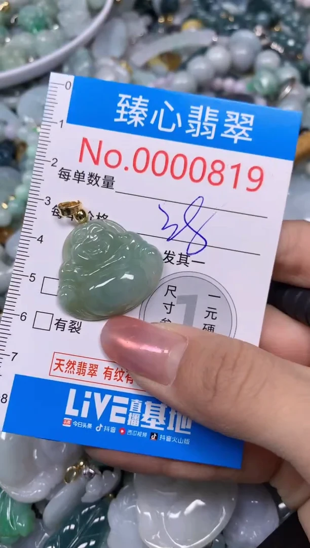 【闪购商品】翡翠颈饰未镶嵌含绳000819