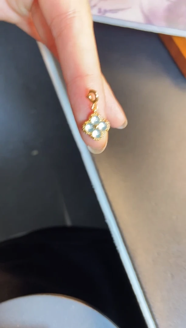 吊坠(不含链)银S925镶嵌翡翠1