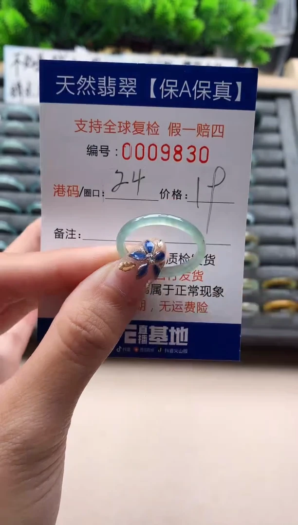 未镶嵌戒指翡翠9830