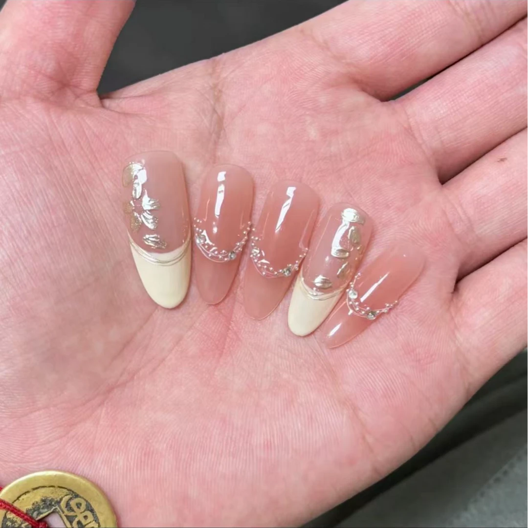 【金风玉露】纯手工穿戴甲高端定制美甲贴片