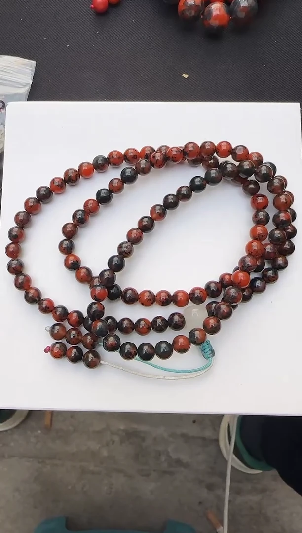 【闪购商品】南红玛瑙手链未镶嵌昆明水草花108 J0068