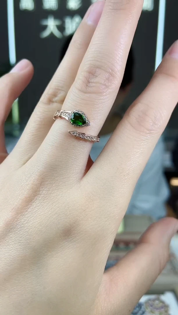 【闪购商品】透辉石手饰银S925镶嵌手饰