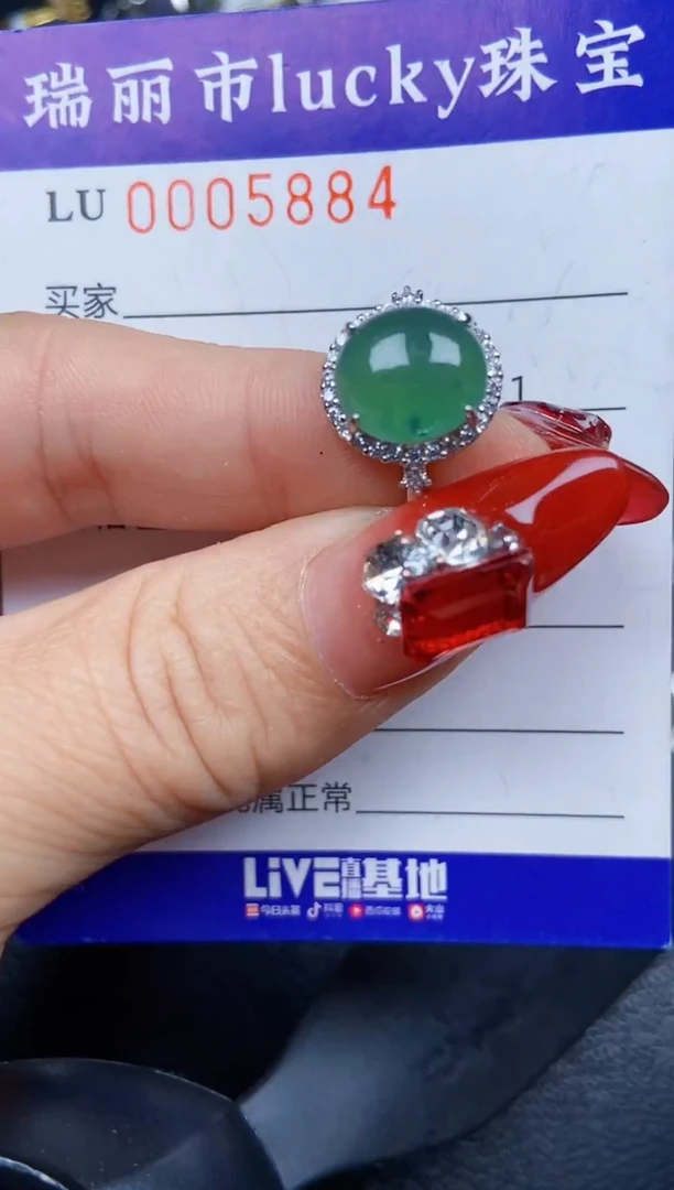 【闪购商品】翡翠颈饰银S925镶嵌5884