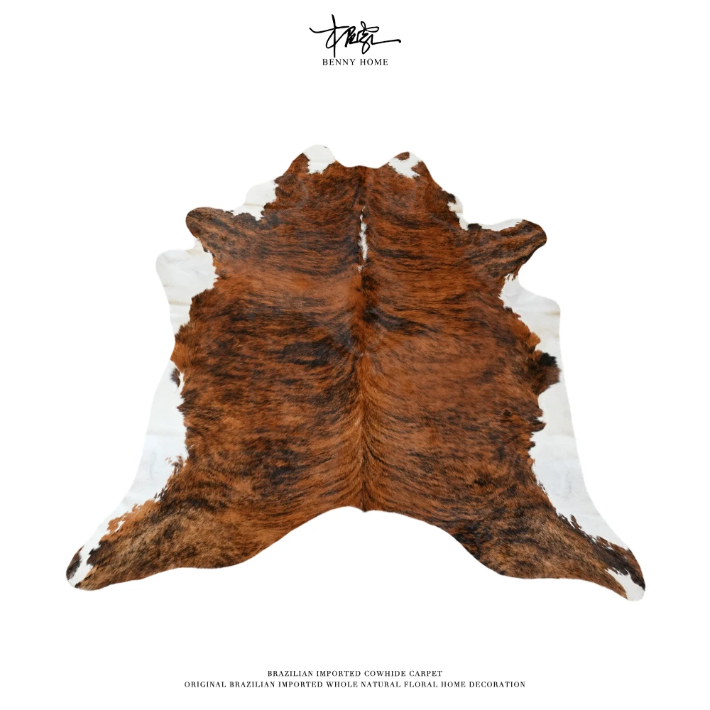 【本尼家】P111轻奢北欧风整张牛皮地毯250*220cm