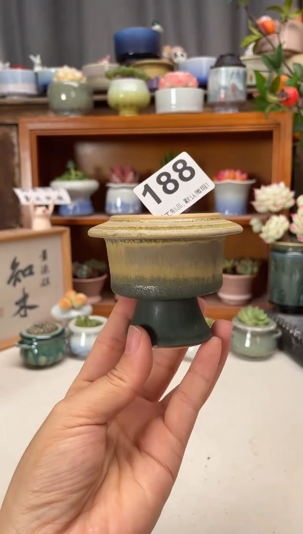 瓷片188知木小芳花盆编号