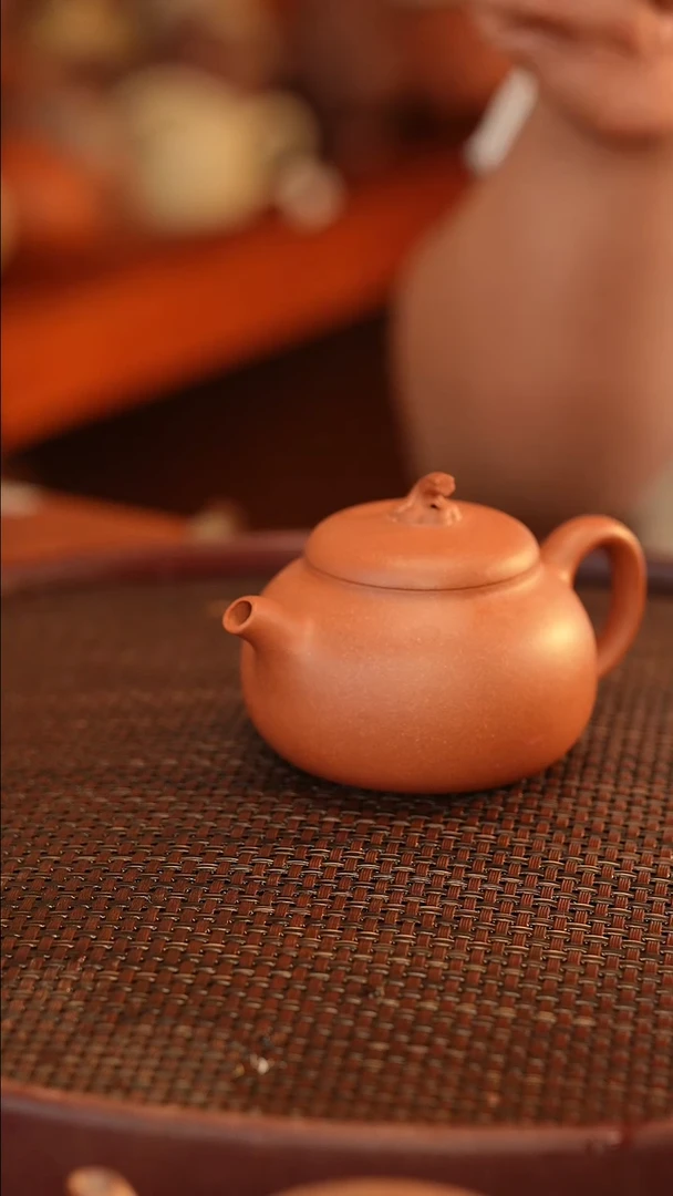 茶壶紫砂全手 红清水 茄瓜