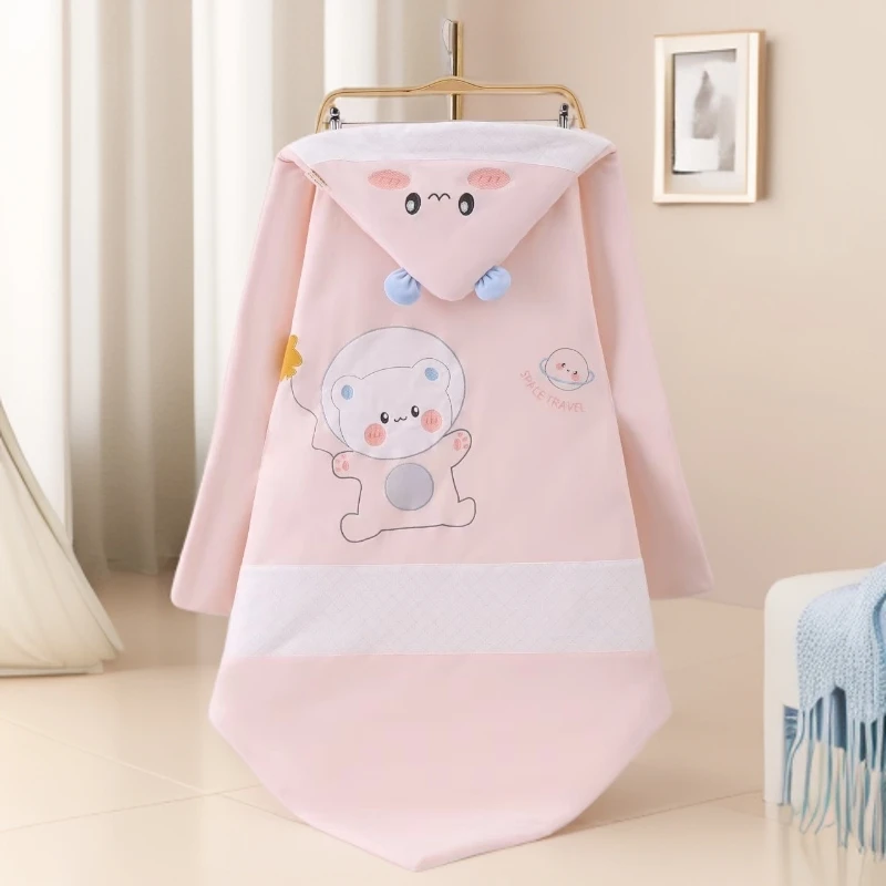 抱被包被加棉厚款棉质防踢薄棉两用双层裹被盖毯幼儿加厚防风可爱